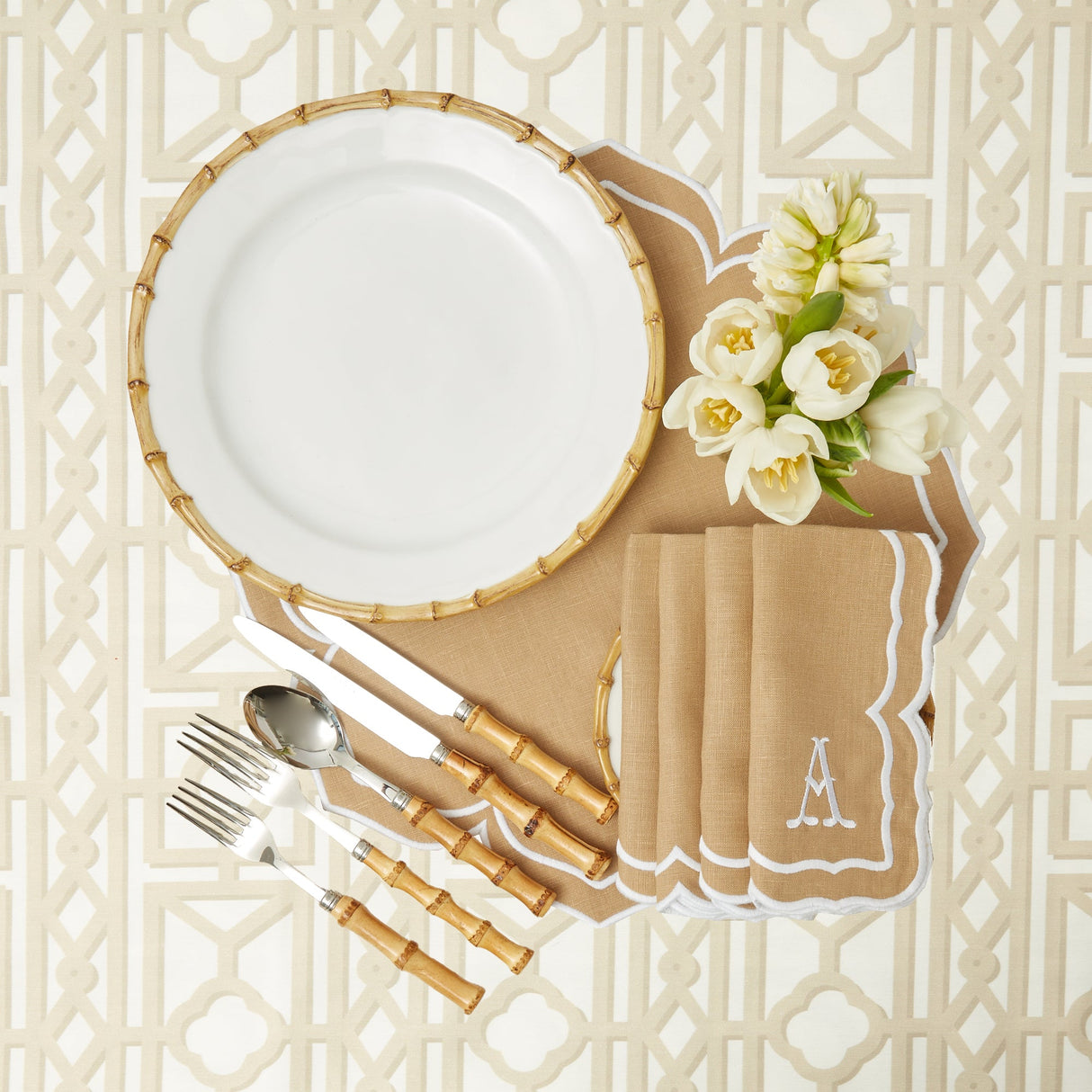 Nancy Bamboo Dinner Plate (Set of 4)