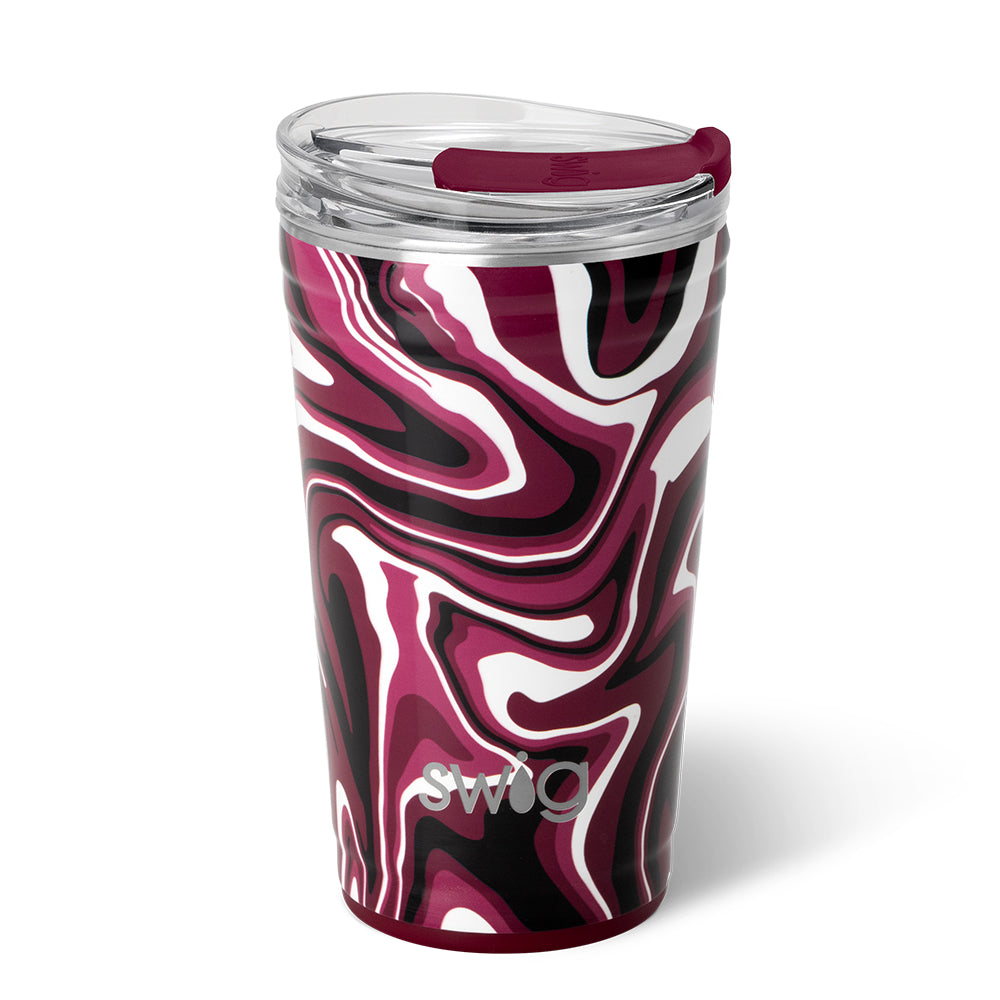 Fanzone Maroon + Black Party Cup (24oz)