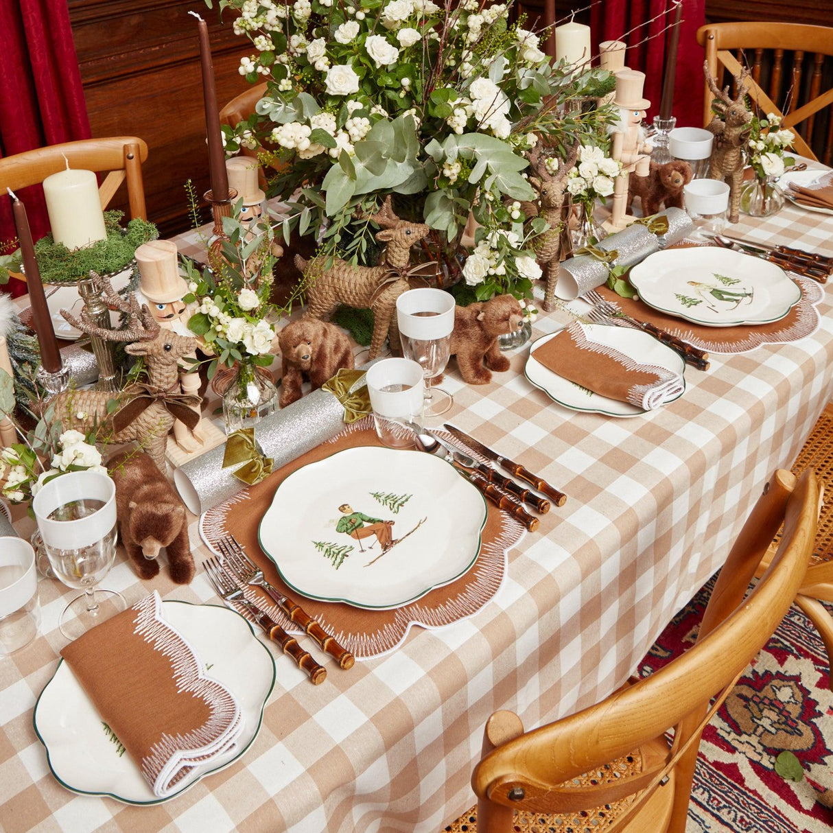 Heidi & Hans Skier Dinner Plate (Set of 4)