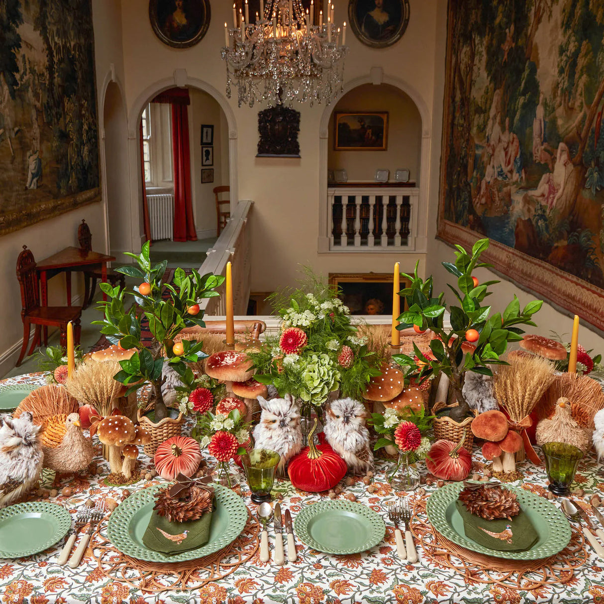 Sage Basketweave Dinner & Starter Plates (Set of 8)