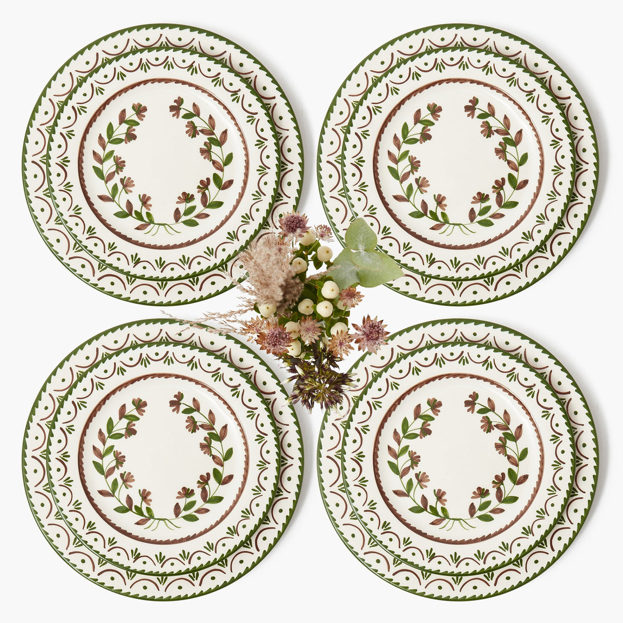 Chocolate Jospehine Dinner & Starter Plates (Set of 8)