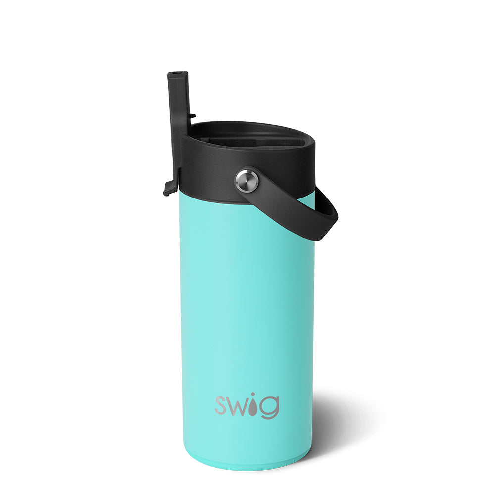 Vaso delgado Aqua Flip + Sip (12 oz)