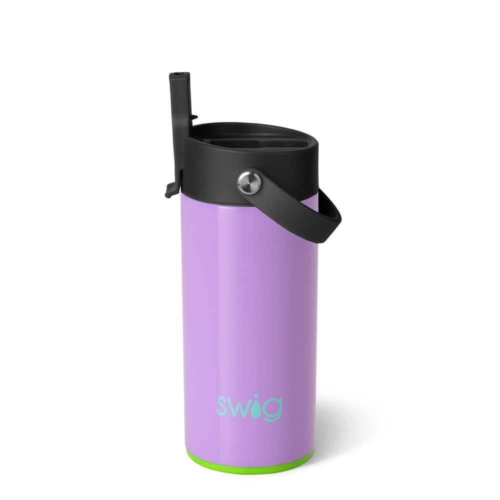 Vaso delgado Ultra Violet Flip + Sip (12 oz)