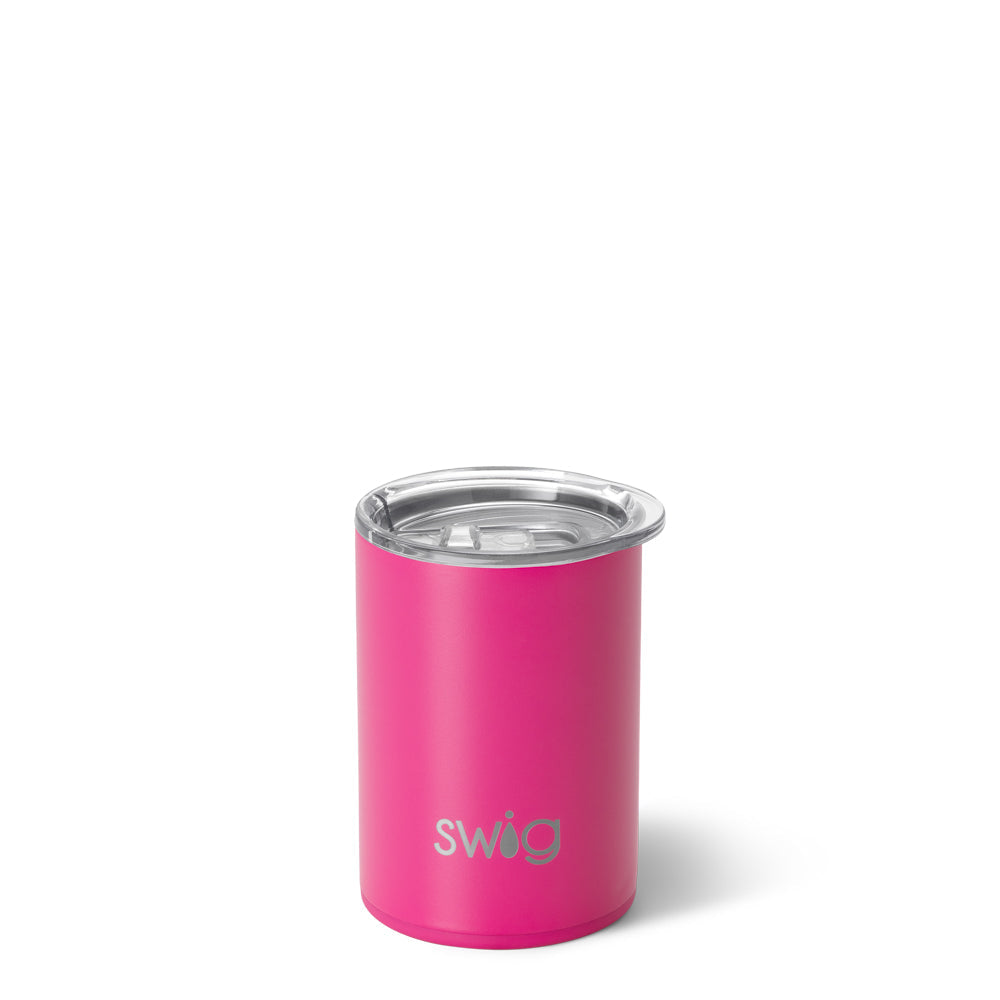 Vaso pequeño de color rosa intenso (12 oz)