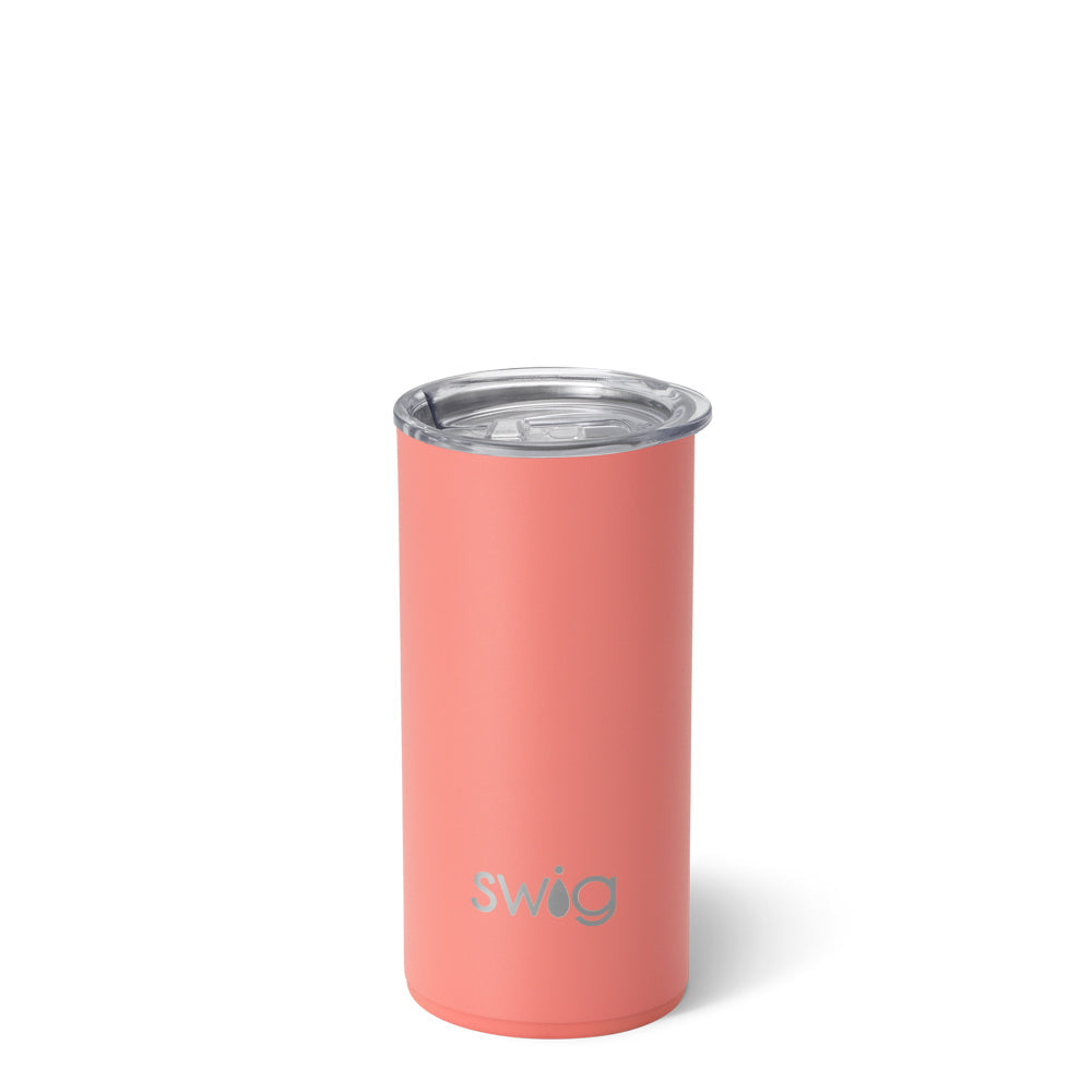 Vaso delgado Coral (12 oz)