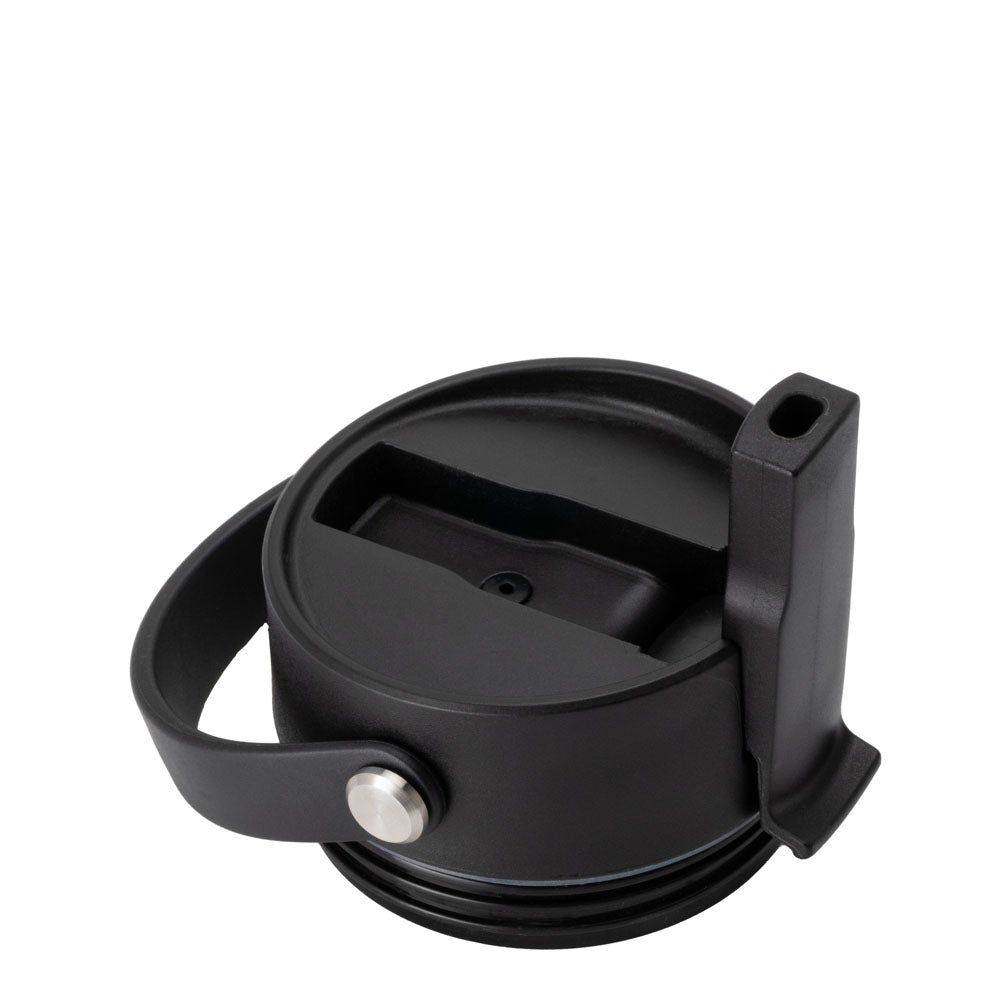 Tapa abatible negra + tapa para sorbos (vaso delgado de 12 oz)