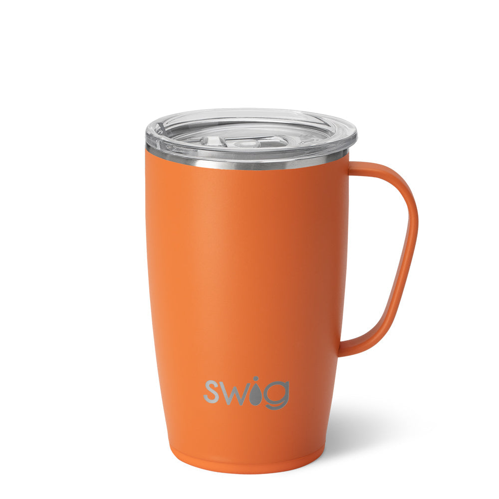 Taza de viaje naranja (18 oz)
