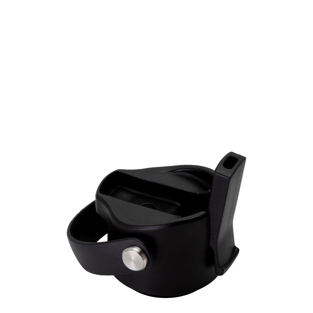 Tapa abatible negra + tapa para sorbos (botella de 20 oz)