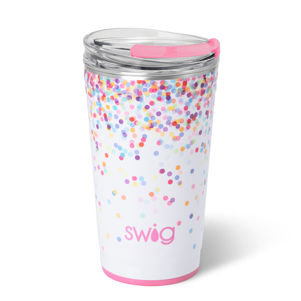 Vaso de fiesta con confeti (24 oz)
