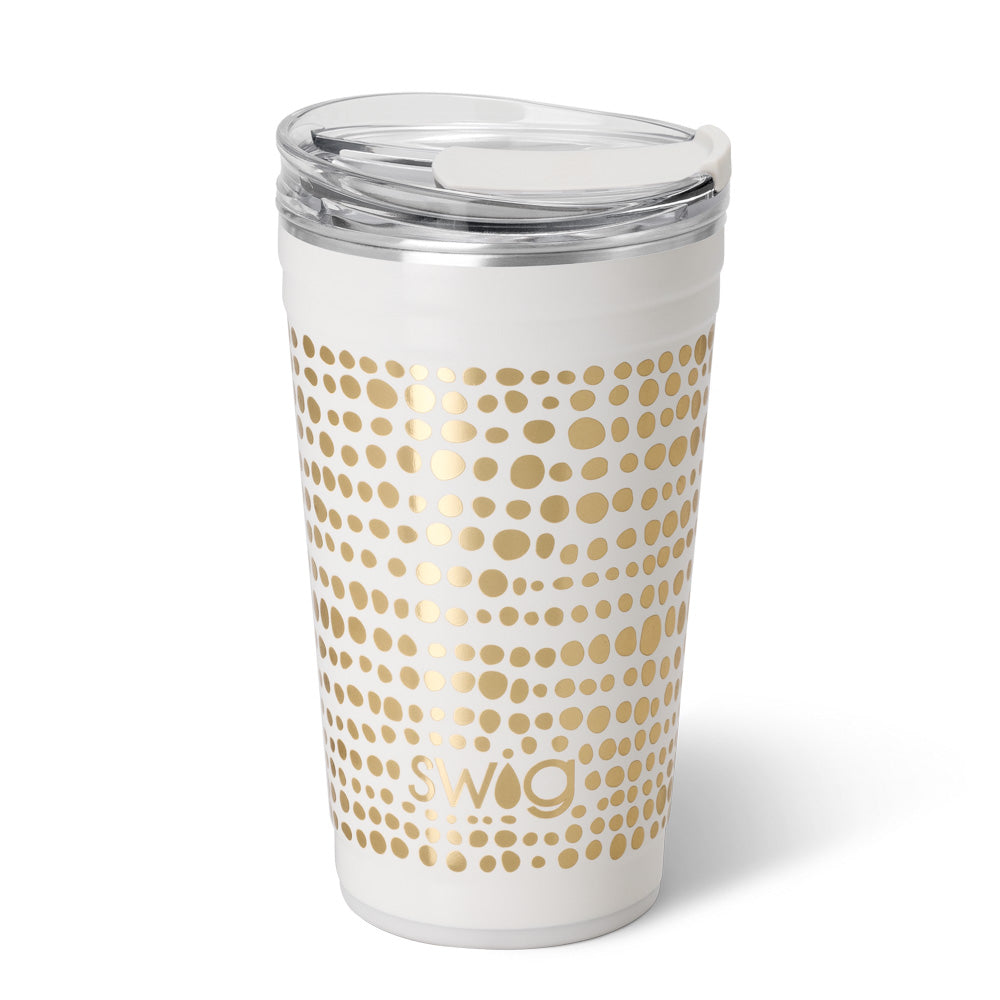 Vaso dorado para fiestas de Glamazon (24 oz)