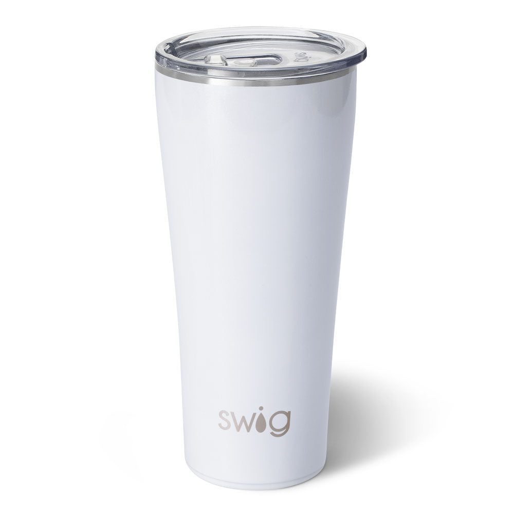 Vaso blanco brillante (32 oz)
