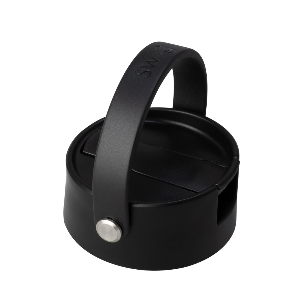 Tapa abatible negra + tapa para sorbos (botella de 36 oz)