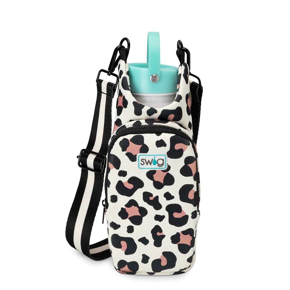 Bandolera para botella de agua Luxy Leopard