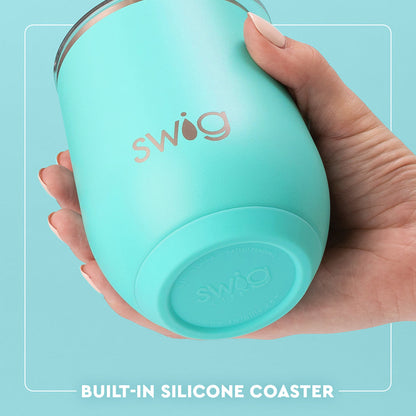 Navy Stemless Wine Cup (12oz)