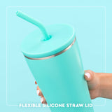 Fanzone Black + Yellow Straw Tumbler (32oz)