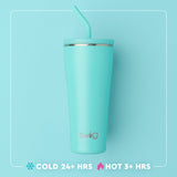 Fanzone Purple + Yellow Straw Tumbler (32oz)