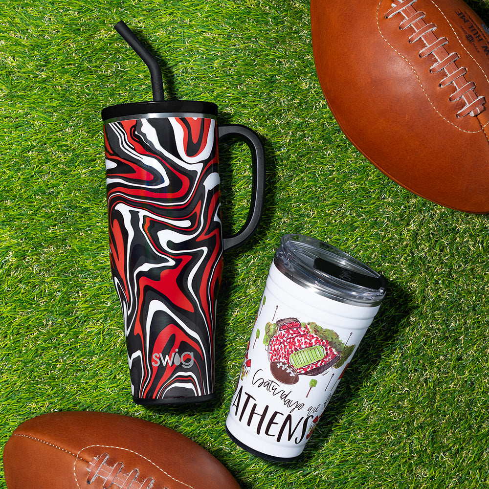 Taza gigante negra y roja Fanzone (40 oz)