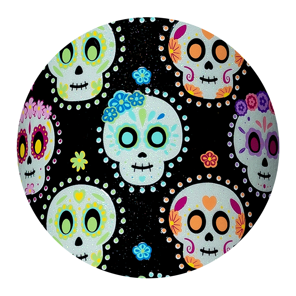 Vaso de fiesta con forma de calavera de azúcar (24 oz)