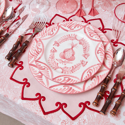 Pink Melograno Dinner & Starter Plates (Set of 8)