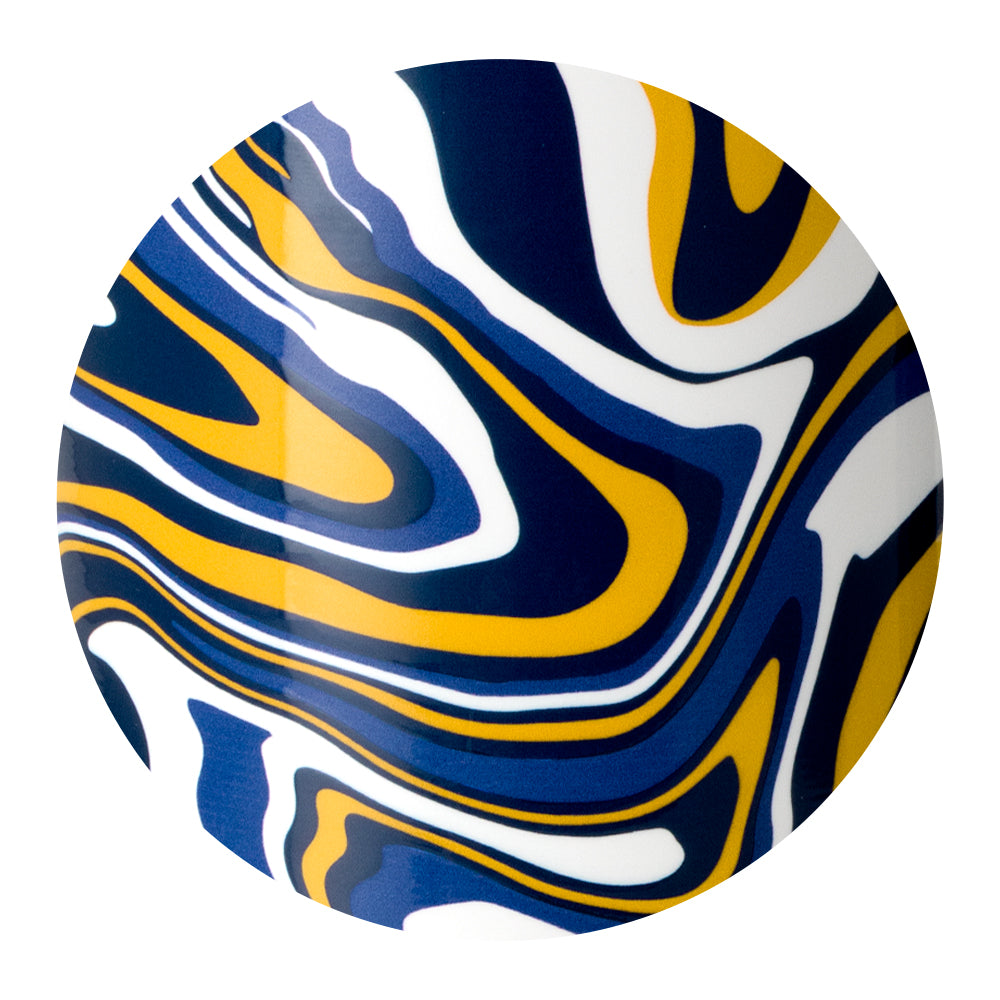 Fanzone Navy + Yellow Straw Tumbler (32oz)