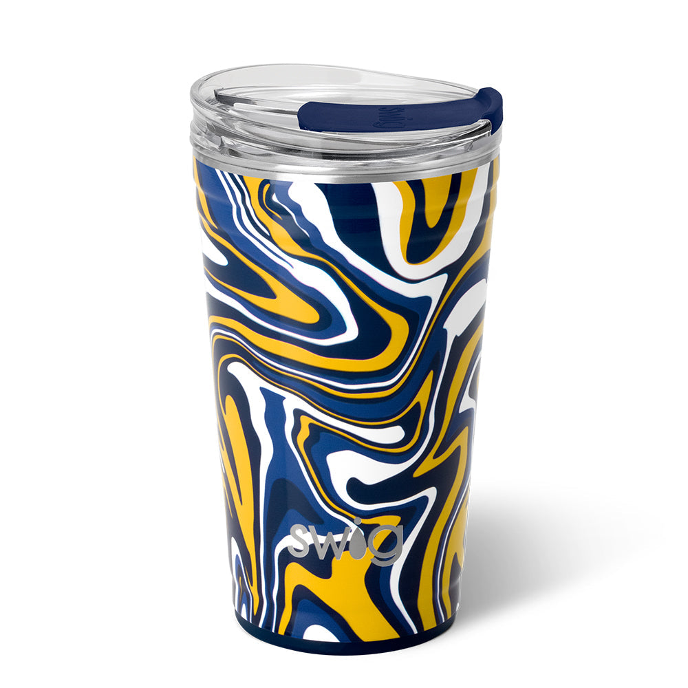 Fanzone Navy + Yellow Party Cup (24oz)