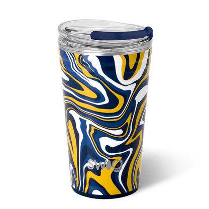Fanzone Navy + Yellow Party Cup (24oz)