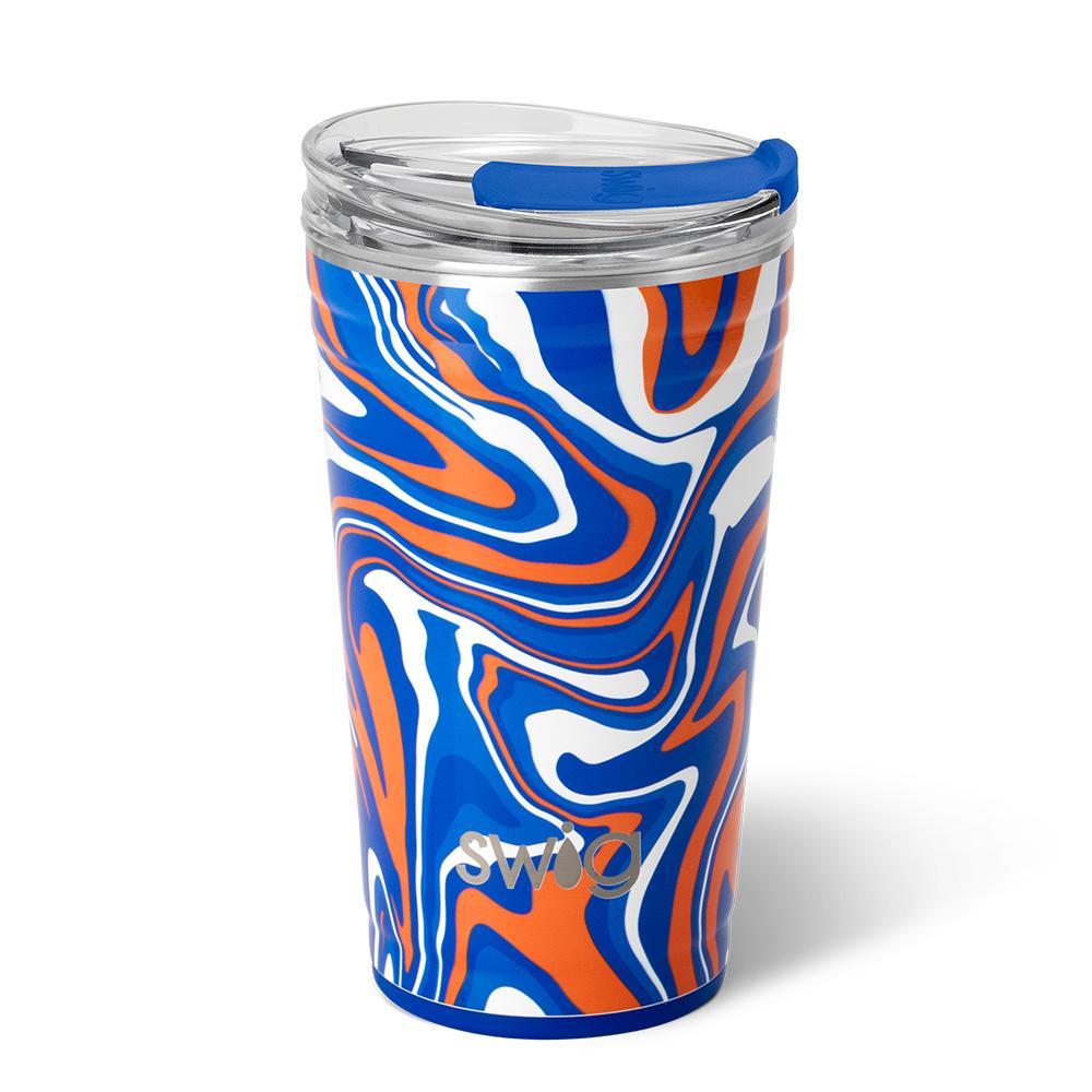 Vaso de fiesta Fanzone Royal + Orange (24 oz)