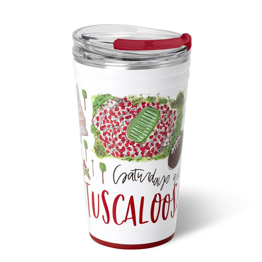 Vaso para fiestas de los sábados en Tuscaloosa (24 oz)