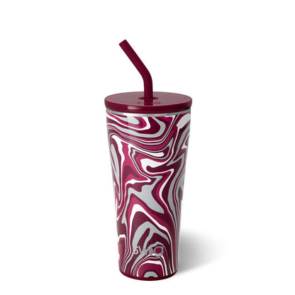 Fanzone Maroon Straw Tumbler (32oz)