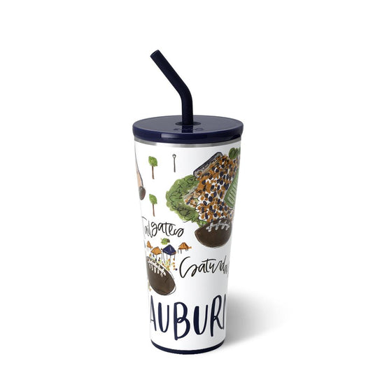 Vaso de paja Saturdays in Auburn (32 oz)