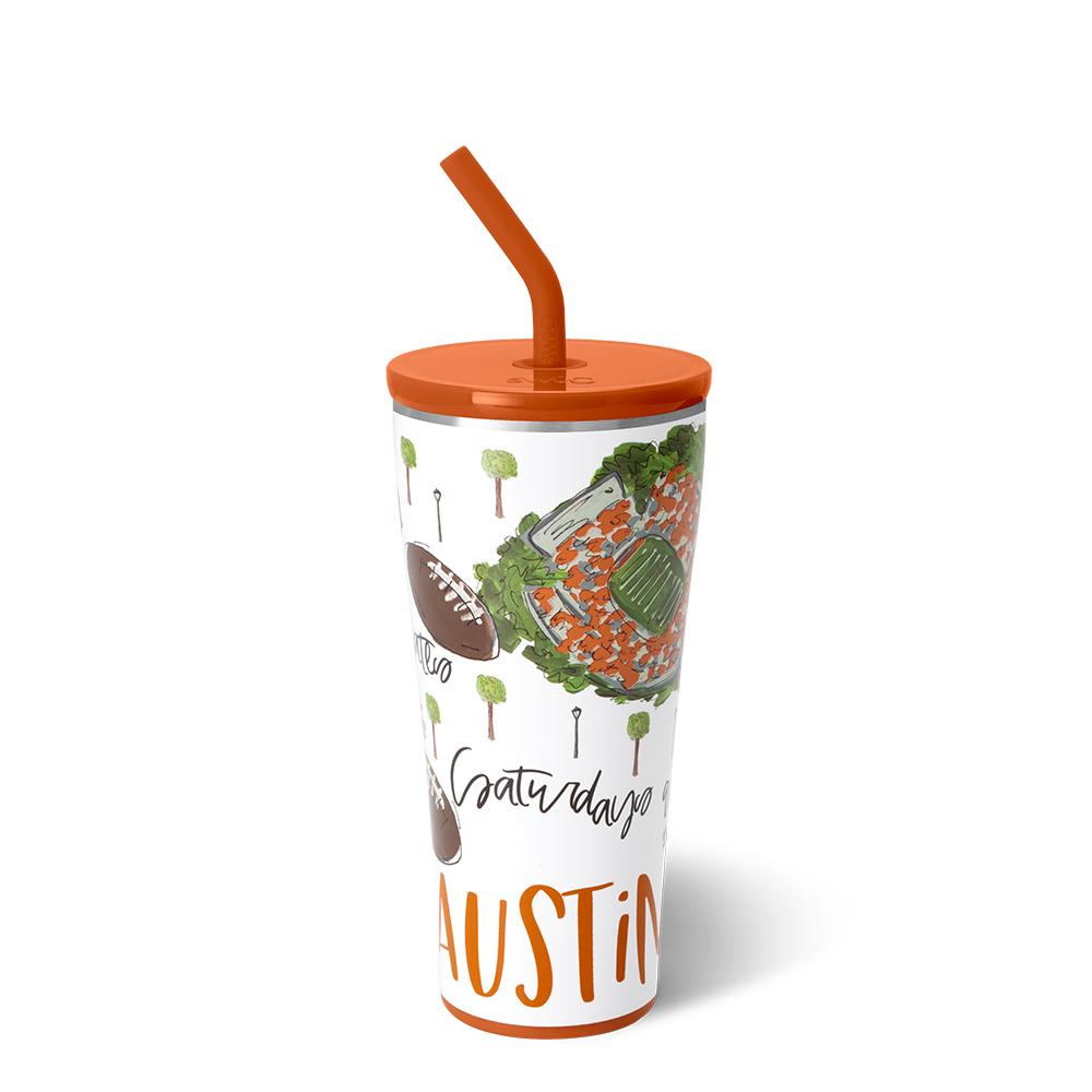 Vaso con pajita (32 oz) de los sábados en Austin
