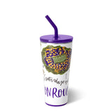 Vaso con pajita (32 oz) de los sábados en Baton Rouge