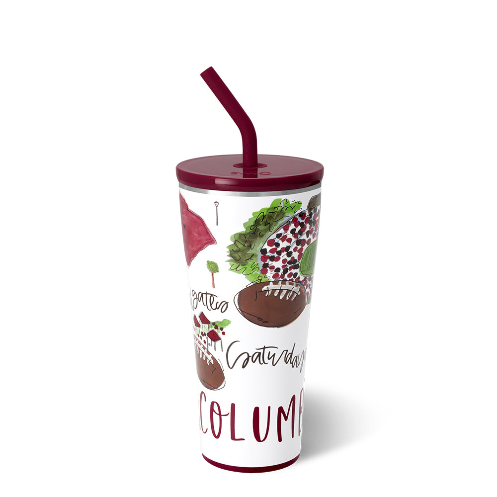 Vaso con pajita (32 oz) para los sábados en Columbia, SC