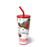 Vaso con pajita (32 oz) de los sábados en Columbus