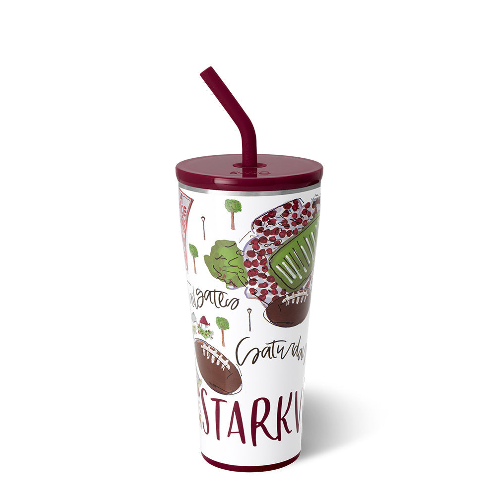 Vaso con pajita de los sábados en Starkville (32 oz)