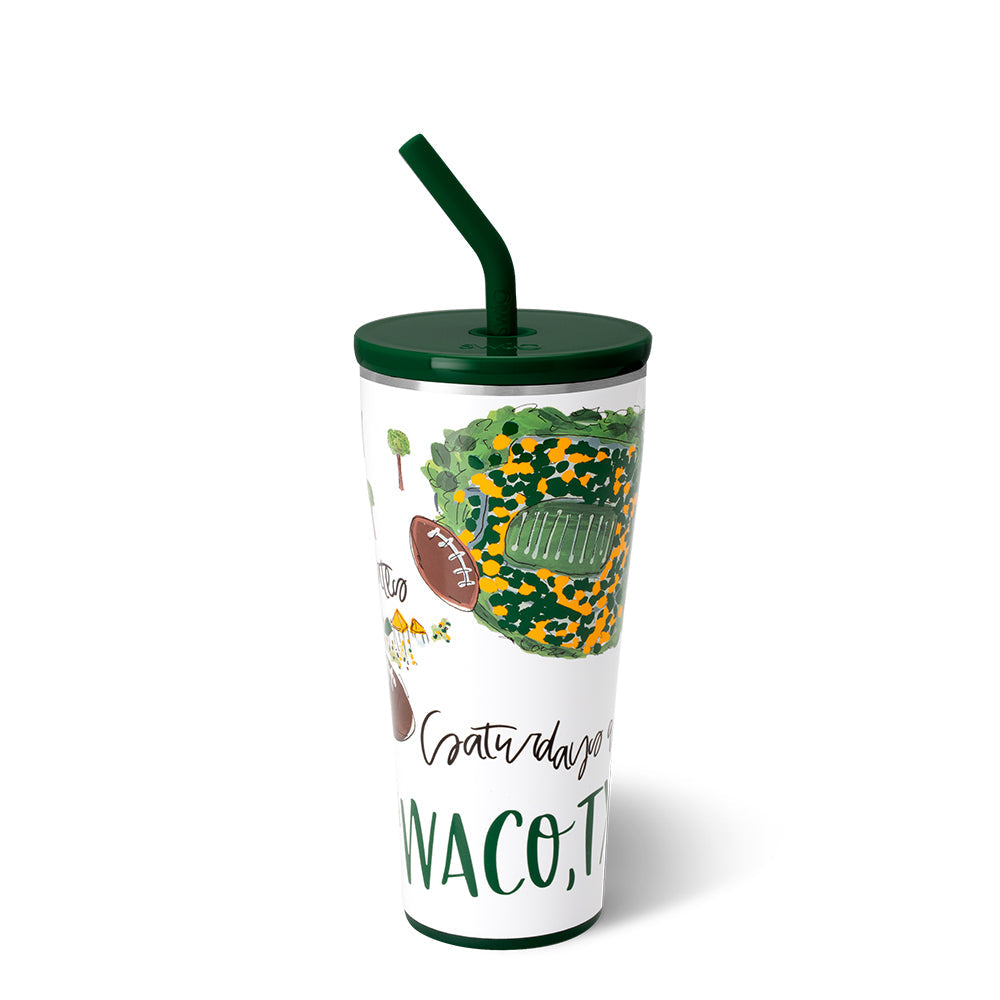 Vaso con pajita de los sábados en Waco (32 oz)
