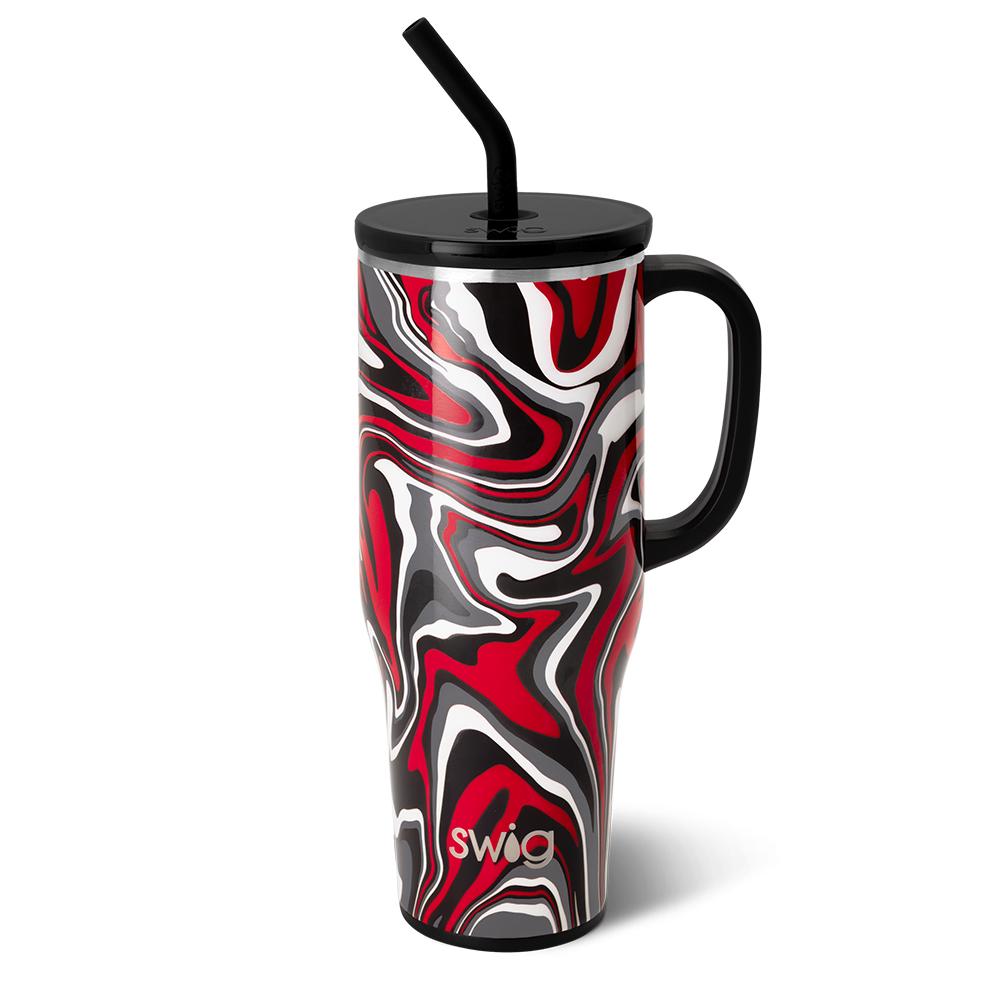 Taza gigante negra y roja Fanzone (40 oz)