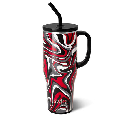 Taza gigante negra y roja Fanzone (40 oz)