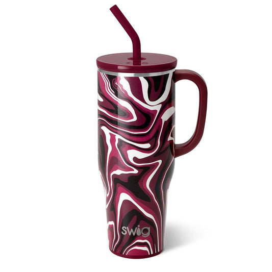 Taza gigante Fanzone Maroon + Black (40 oz)