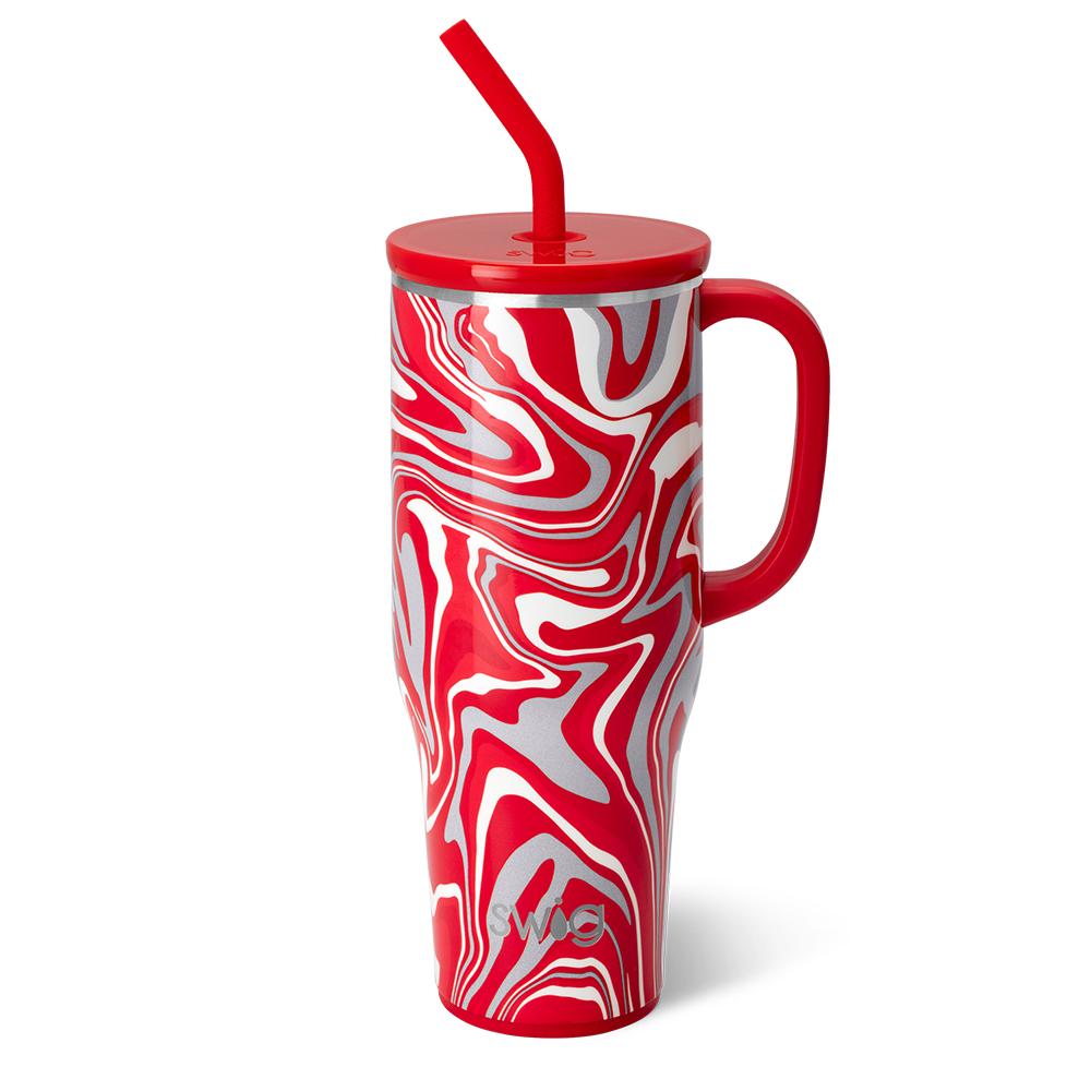 Taza gigante Fanzone roja y gris (40 oz)