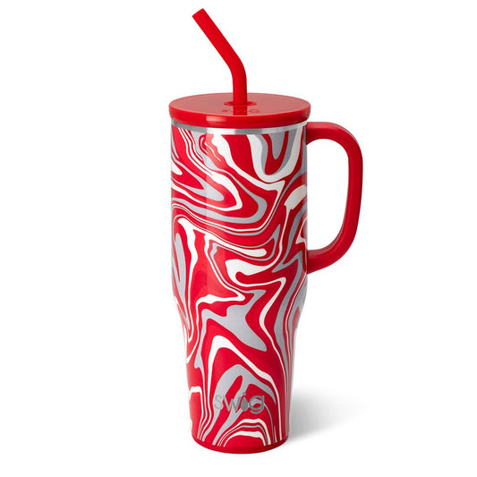 Taza gigante Fanzone roja y gris (40 oz)