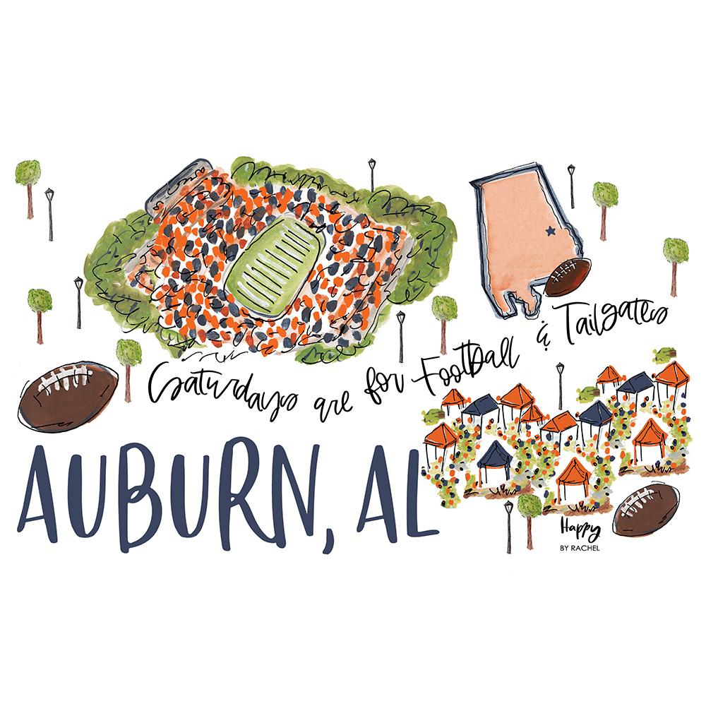 Vaso de paja Saturdays in Auburn (32 oz)
