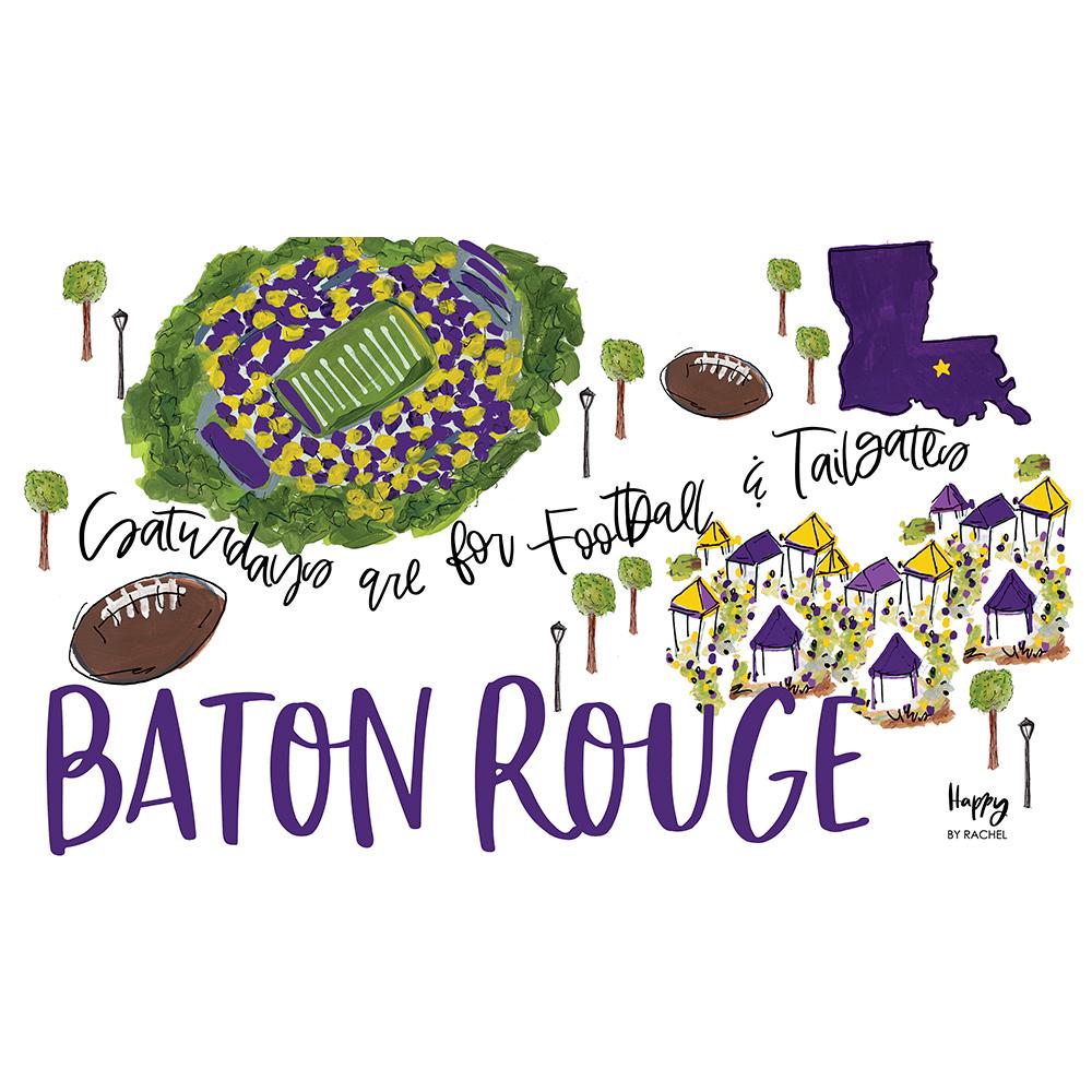Conjunto para el día del partido de Baton Rouge