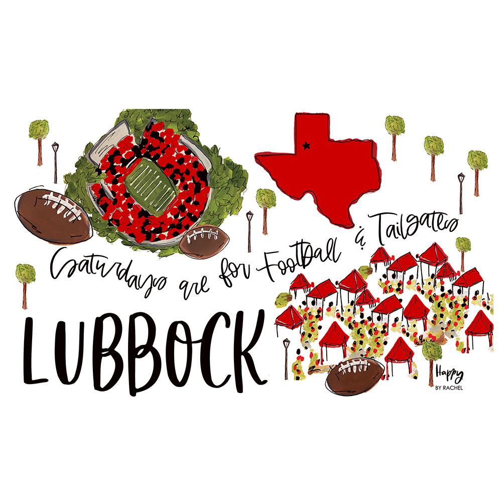 Vaso con pajita (32 oz) de los sábados en Lubbock