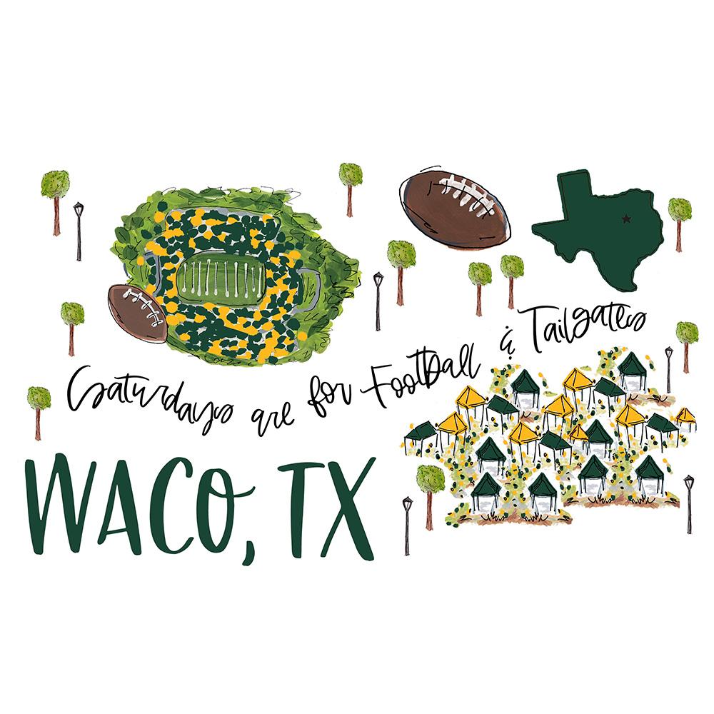 Vaso con pajita de los sábados en Waco (32 oz)