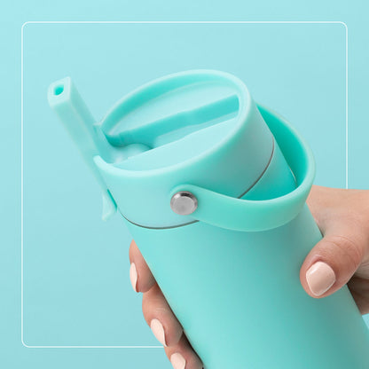 Hydrangea Flip + Sip Slim Tumbler (12oz)