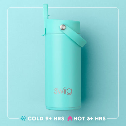 Hydrangea Flip + Sip Slim Tumbler (12oz)