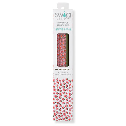 On The Prowl + Olive Reusable Straw Set