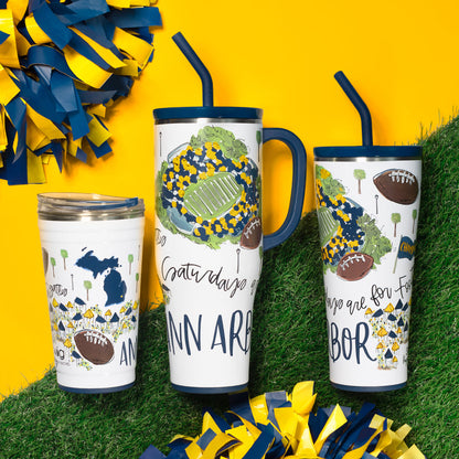 Saturdays in Ann Arbor Mega Mug (40oz)