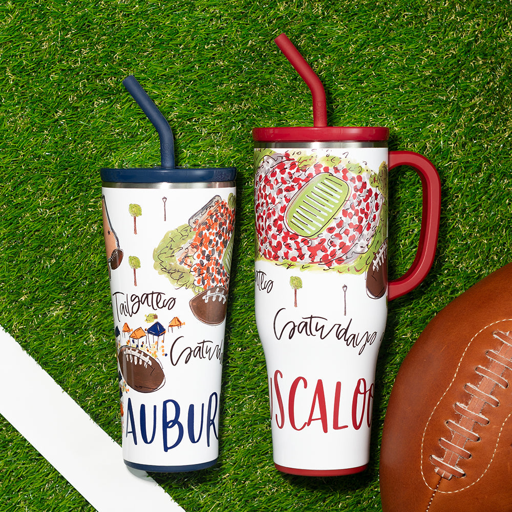 Vaso de paja Saturdays in Auburn (32 oz)